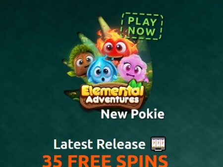 PlayCroco 35 Free Spins No Deposit Bonus on Elemental Adventures