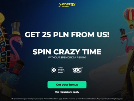 Crazy Time No Deposit Bonus at EnergyCasino
