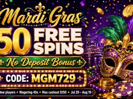 50 Free Spins No Deposit Bonus at Miami Club