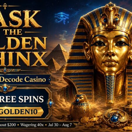 Mask of the Golden Sphinx Free Spins at Decode Casino